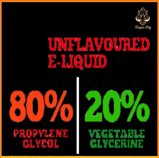 Unflavoured e-liquid 80-20 PG-VG