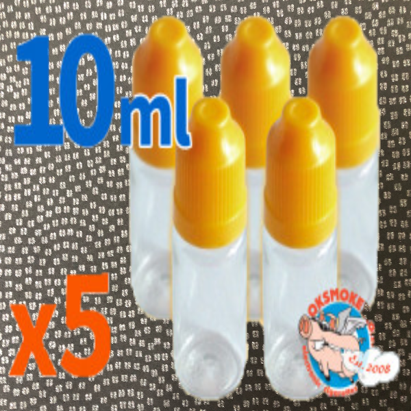 5 pack of 10ml dropper bottles