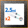 Refill Syringe 2 x 2.5ml - E-cig accessories