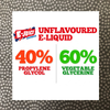 Unflavoured e-liquid 40-60 PG-VG