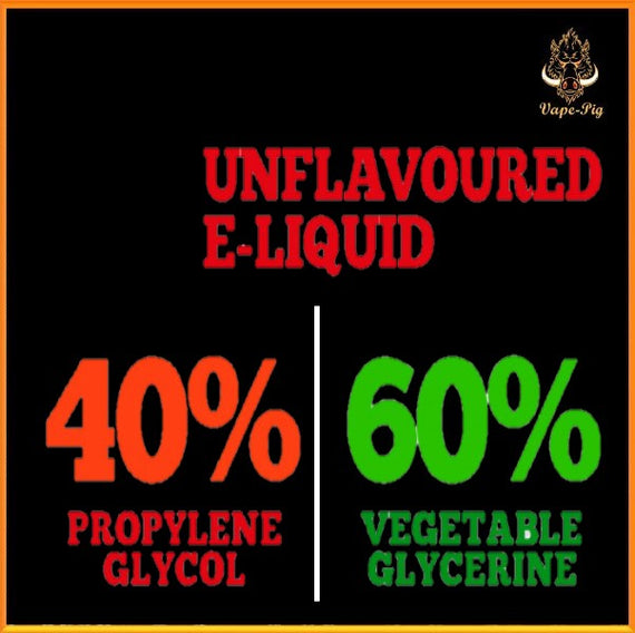 Unflavoured e-liquid 40-60 PG-VG