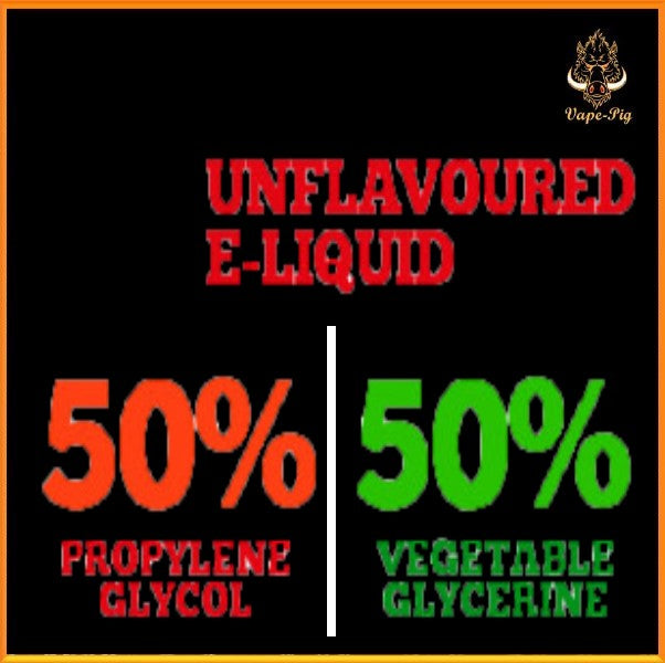 Unflavoured e-liquid 50-50 PG-VG