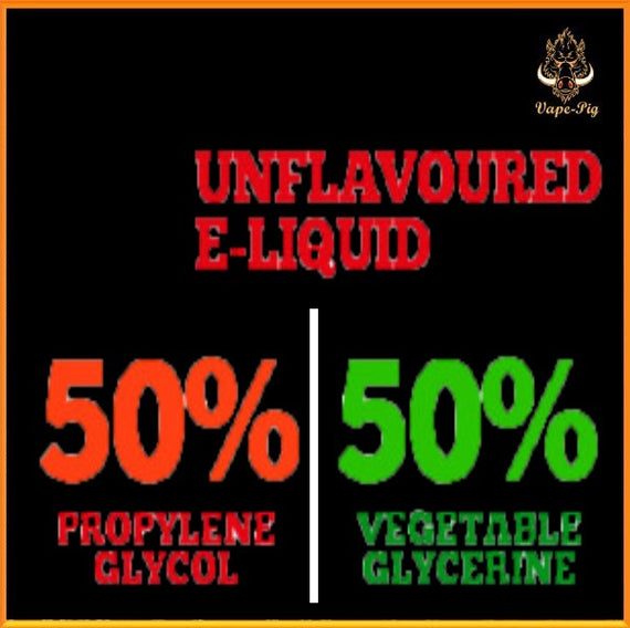Unflavoured e-liquid 50-50 PG-VG