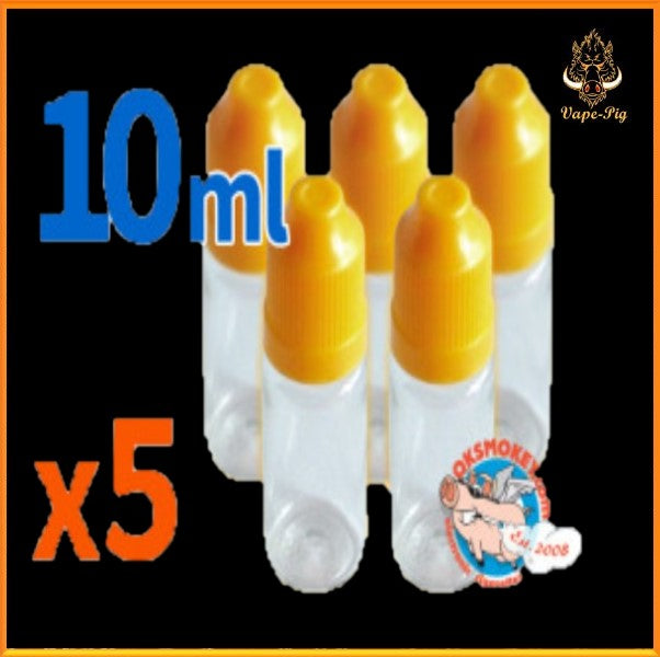 5 pack of 10ml dropper bottles