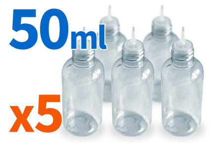 5 pack of 50ml dropper bottles