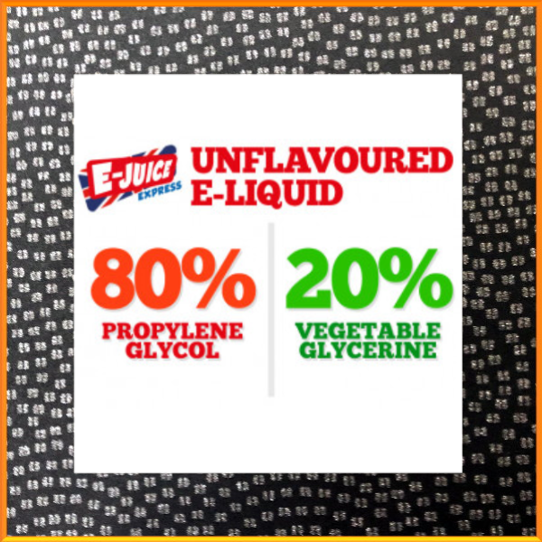 Unflavoured e-liquid 80-20 PG-VG
