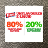 Unflavoured e-liquid 80-20 PG-VG