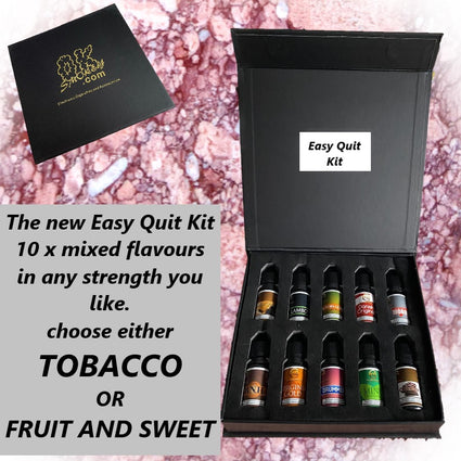 EASY QUIT KIT (10 DIFFERENT GREAT FLAVOURS)