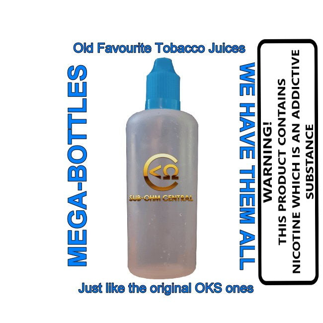 YOUR OLD FAVOURITES TOBACCO MEGA BOTTLE: 60ml to 100ml DIY E-LIQUID - SPECIAL PRICE