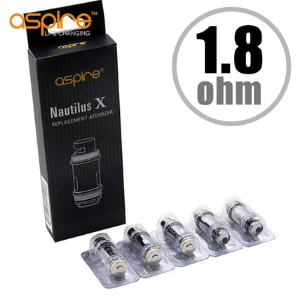 Aspire Nautilus X coils 1.8 ohm - pack of 5