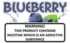 Blueberry flavoured e-liquid