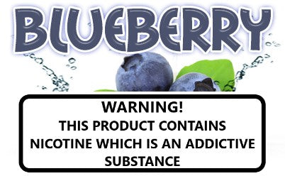 Blueberry flavoured e-liquid