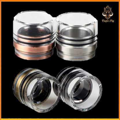 Chuff enuff drip tip (Glass + Stainless Steel)