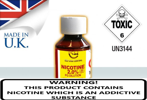 NICOTINE 20 mg ml 2 PG dilution 10ml Vape Pig