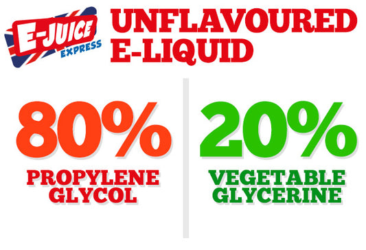 Unflavoured e-liquid 80-20 PG-VG
