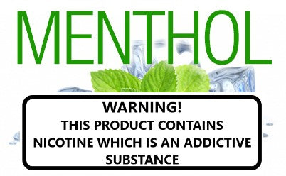 Menthol flavoured e-liquid