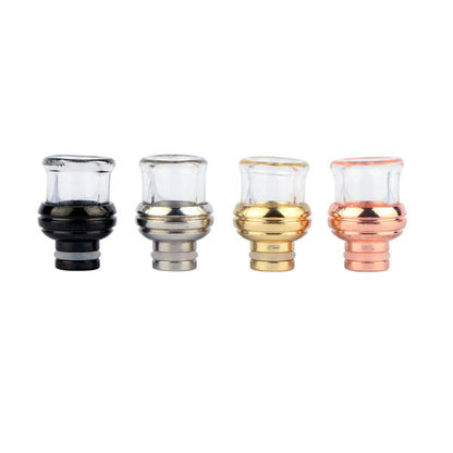Wide Bore drip tips (stainless steel + glass)