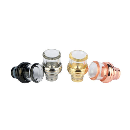 Wide Bore drip tips (stainless steel + glass)