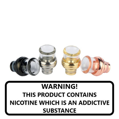 Wide Bore drip tips (stainless steel + glass)