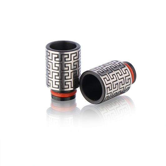 Chinese Pattern drip tip (Stainless Steel)