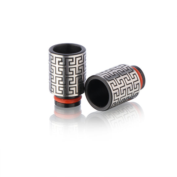 Chinese Pattern drip tip (Stainless Steel)
