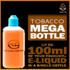 TOBACCO AND UNFLAVOURED MEGA BOTTLE: 60ml to 100ml DIY E-LIQUID - SPECIAL PRICE